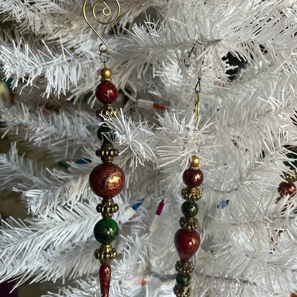 ❤️ Rare Vintage 1984 Christmas Ornaments 3 pc Set